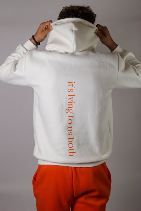 "i have anxiety too." Creamsicle Hoodie Set