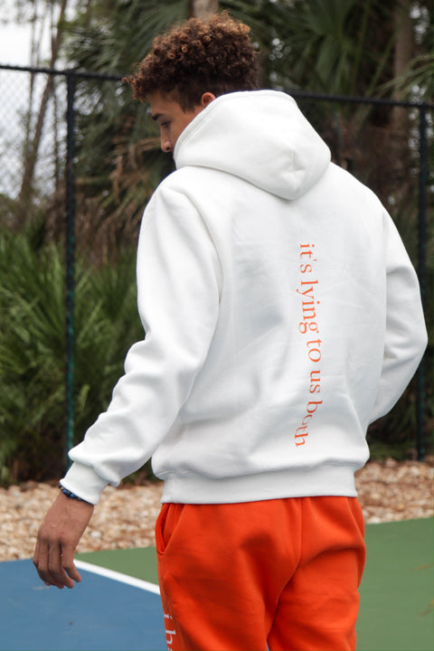 "i have anxiety too." Creamsicle Hoodie Set